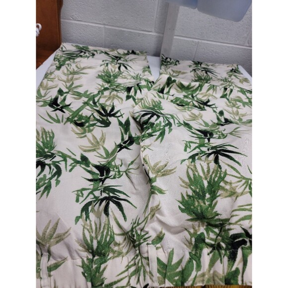 J.Jill Tropical Palm Print Wide Leg Cropped Linen Pants Womens 38" Waist 35.5" L - Picture 1 of 6